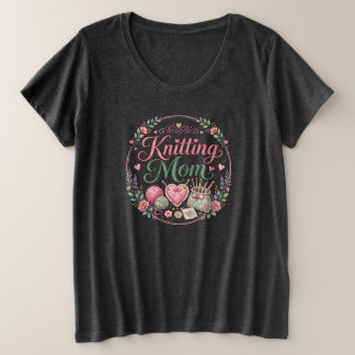 Knitting Mum - Plus Size T-Shirt