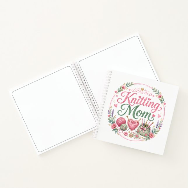 Knitting Mum - Spiral Notebook (Inside)