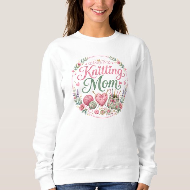 Knitting Mum - Women's Basic Sweatshirt (Front)