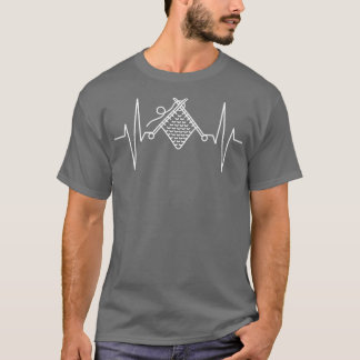 Knitting Needles Heartbeat T-Shirt