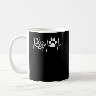 Knitting Nerd Funny Grandma Mum Knit Needles Yarn Coffee Mug