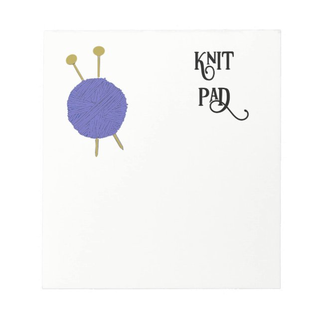 Knitting Notepad (Front)