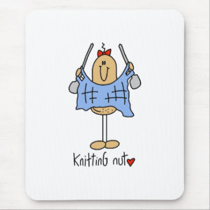 Knitting Nut Mouse Pad