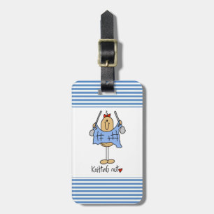 Knitting Nut T-shirts and Gifts Luggage Tag