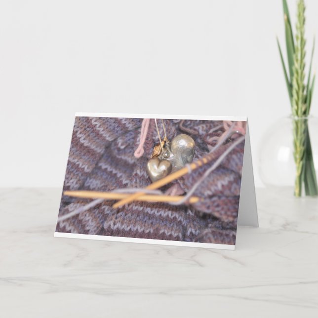 Knitting photo card (Front)