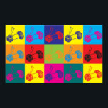 Knitting Pop Art Poster<br><div class="desc">Knitting Pop Art. If Knitting is your hobby,  occupation,  or obsession,  show it with great Knitting t-shirts,  mugs,  stickers,  and more.  They're also great gifts for other Knitting fans!</div>