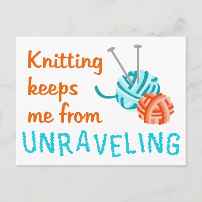 Knitting Postcard (Front)