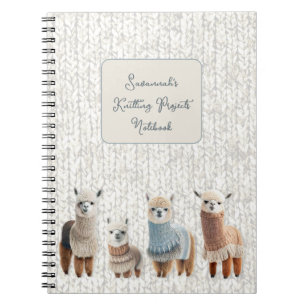 Knitting Projects Alpacas Notebook
