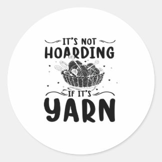 Knitting | Sewing Machine Knitter Grandma Gifts Classic Round Sticker