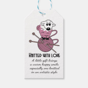 Knitting, Sheep On Yarn / Wool, Custom Gift Tags