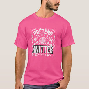 Knitting Shirt Women Girls Yarn Knitting Lover Kni