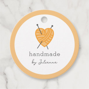 Knitting small business product tag