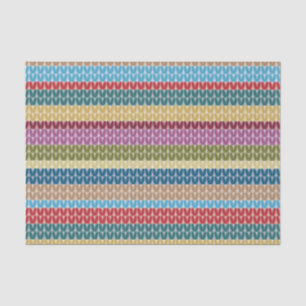 Knitting Stitch Stripes Tissue Paper