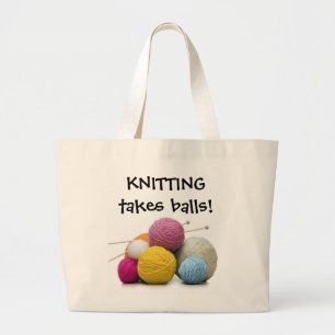 Knitting Takes Balls! Tote