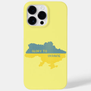 Knitting Ukrainian state map text Glory to Ukraine Case-Mate iPhone 14 Pro Max Case
