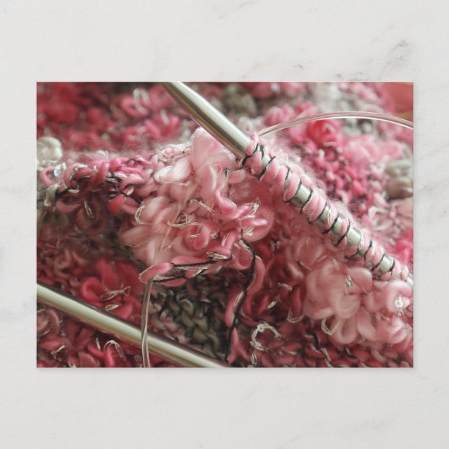 Knitting with Wool Postcard (Front)
