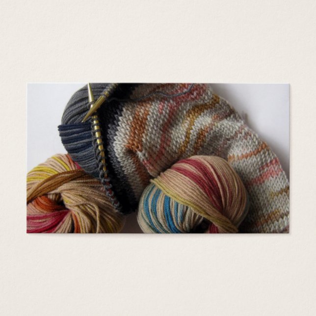 Knitting with Wool Yarn (Front)