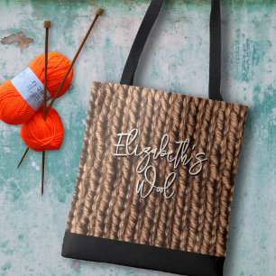 Knitting Wool Bag Personalised