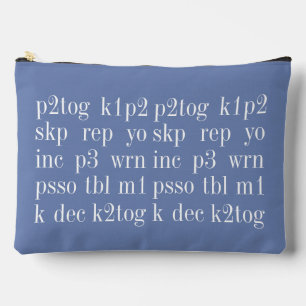 KNITTING WORDS Large Accessory Bag II