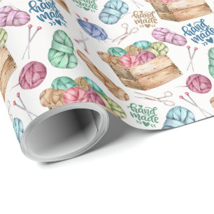 Knitting Wrapping Paper
