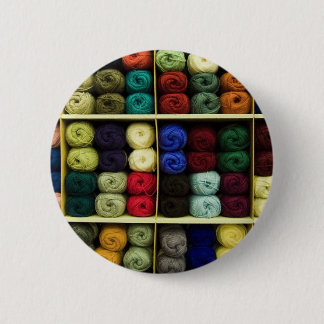 Knitting Yarn 6 Cm Round Badge