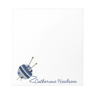 Knitting Yarn Personalised Notepad