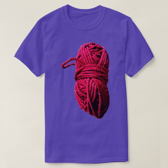 knitting yarn pink wool T-Shirt (Design Front)