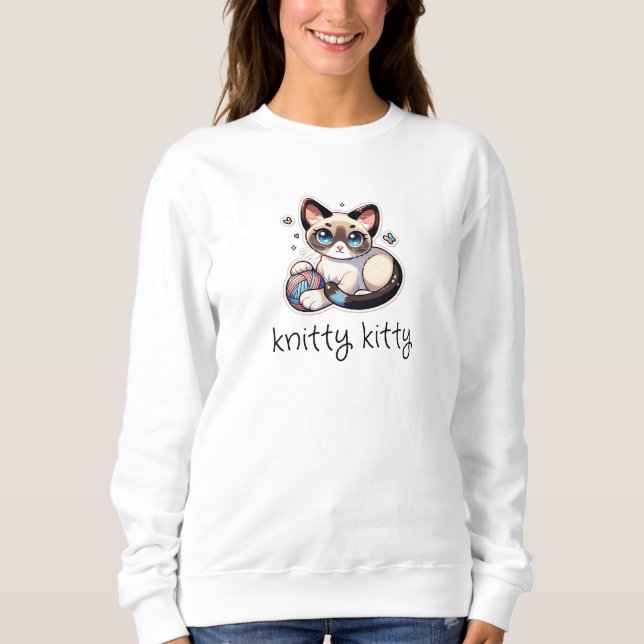 Knitty Kitty Sweatshirt (Front)