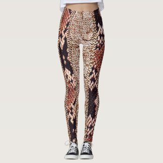 Knitwear texture, geometric snake pattern. leggings