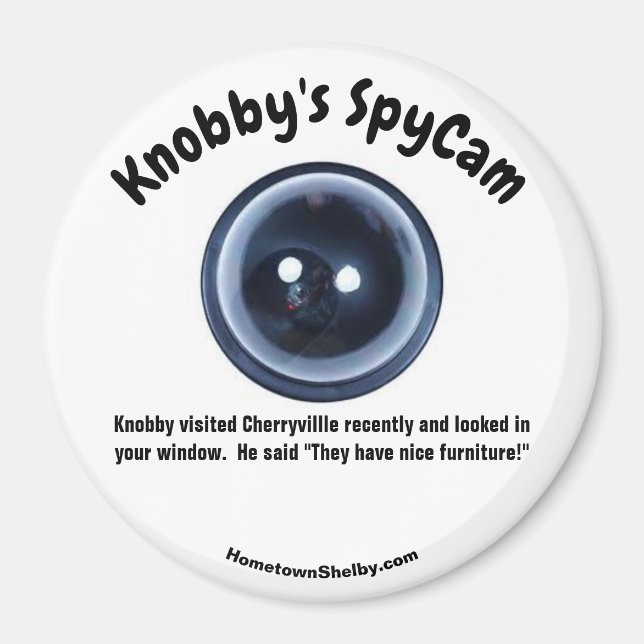 Knobby's Visited Cherryville Fun Refrigerator  Magnet (Front)