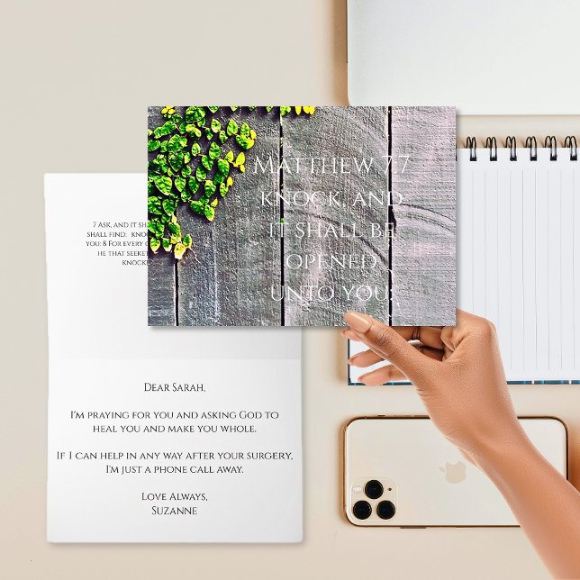 Knock And The Door Will Open Get Well  Card (Creator Uploaded)