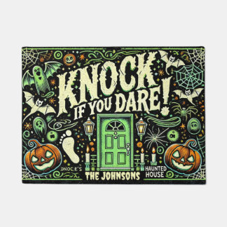 Knock if you date Personalized door mat