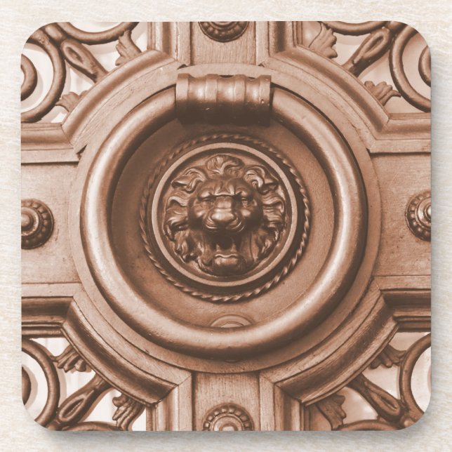 Knock Knock - Barcelona Old Quarter Door Knocker Coaster (Front)