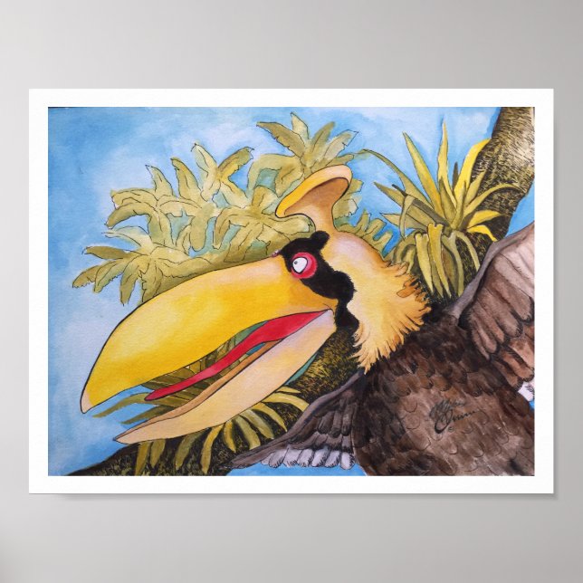 "Knock Knock Bird" Art by Mike Quinn Poster (Front)