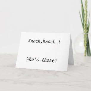 Knock,knock ! Card ...