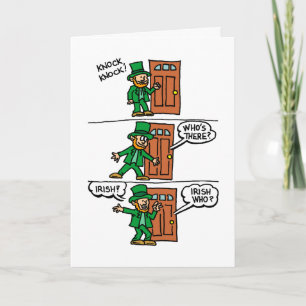 Knock Knock Happy St Patrick's Day Card