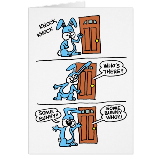 Knock Knock Some Bunny 1st Birthday (Front)