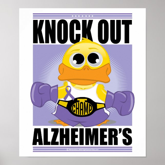 Knock Out Alzheimer's Disease Poster (Front)