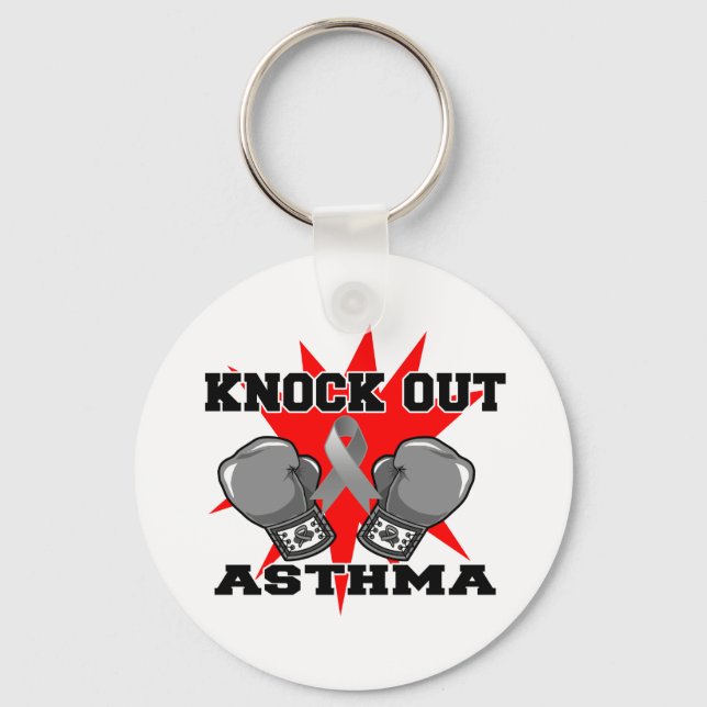 Knock Out Asthma Key Ring (Front)
