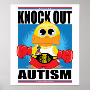 Knock Out Autism Poster