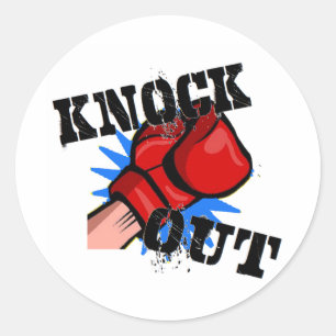Knock Out Classic Round Sticker