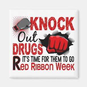 Knock Out Drugs Male Fist Magnet