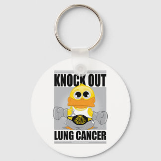 Knock Out Lung Cancer Key Ring