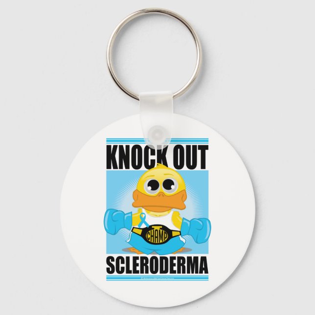 Knock Out Scleroderma Key Ring (Front)