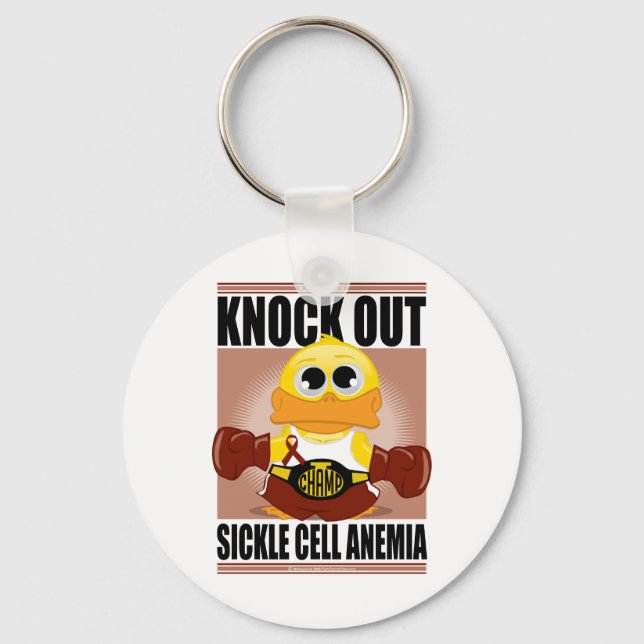 Knock Out Sickle Cell Anaemia Key Ring (Front)