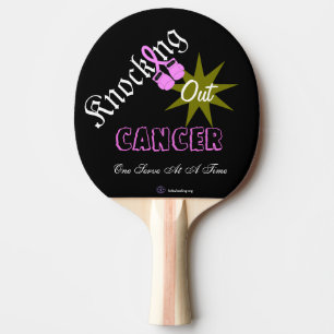 Knocking Out Cancer Paddle - Breast Cancer Gloves