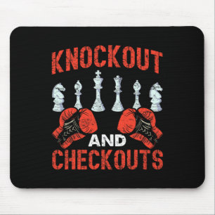 Knockout And Checkouts Chess Boxing Mouse Pad