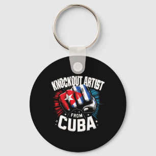 Knockout Artist From Cuba Cuban Boxing Pride Key Ring