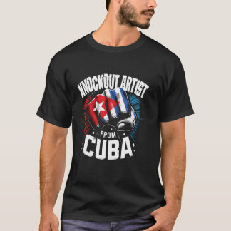 Knockout Artist From Cuba Cuban Boxing Pride T-Shirt