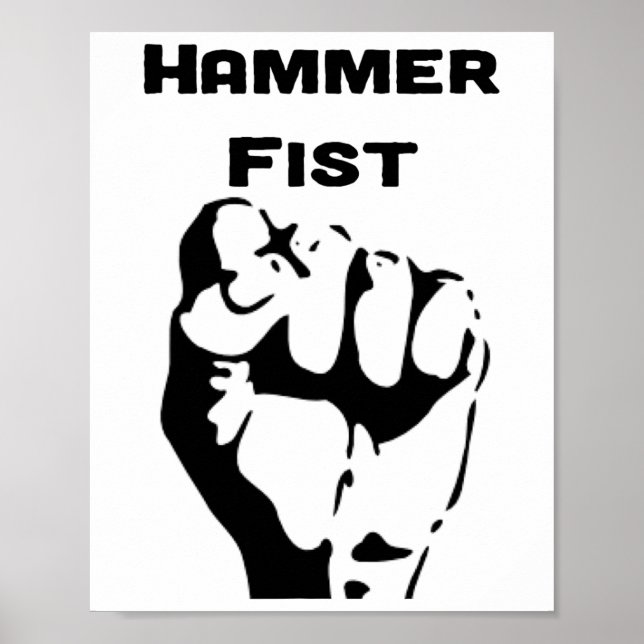 Knockout Boxing Hammer Fist  Poster (Front)